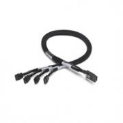Cabo SAS SFF-8087 para 4x SATA, Adaptec interno de 50cm, ACK-I-mSASx4-4SATAx1 0.5m R, (De Controladora SATA/SAS SFF-8087 p/ HD SATA ou Backplane SATA/SAS) PN: 2236600-R