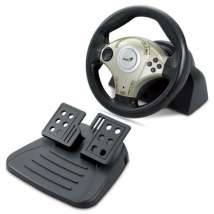 Volante Genius TwinWheel F1 com Vibration Feedback, USB (Compat�vel Tamb�m com Playstation 1 e 2), PN: 31620029100