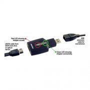 Adaptador USB para eSATA, Addonics AAU2ESA, converte 1 USB 2.0 em 1 sa�da eSATA