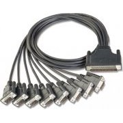 Cabo Serial Moxa DB62(M) to 8 x DB9(M), 100cm, PN: CBL-M62M9x8-100