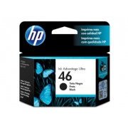 CZ637AL Cartucho HP 46 Preto 26ml Rendimento de 1500 páginas aproximadamente | Cartucho HP 46 Preto 26ml Rendimento de 1500 páginas aproximadamente Cartucho HP 46 Preto 26ml Rendimento de 1500 páginas aproximadamente