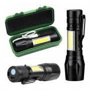 KA-L1395 Mini Lanterna Recarregável com refletor lateral conector Micro USB para carregamento | Mini Lanterna Recarregável com refletor lateral conector Micro USB para carregamento Mini Lanterna Recarregável com refletor lateral conector Micro USB para carregamento