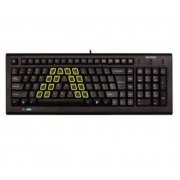 Teclado A4Tech Compacto KBS-820, PS2 (Preto), PN: KBS-820