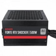 PF500SHW PCYes Fonte 500W Shocker 80 Plus White PFC Ativo Bivolt | PCYes Fonte 500W Shocker 80 Plus White PFC Ativo Bivolt PCYes Fonte 500W Shocker 80 Plus White PFC Ativo Bivolt