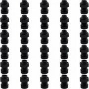 PRTLED5 Suporte acabamento LED painel 5mm (Kit 30x) com rosca e contra porca, cor preto (Kit com 30 unidades) | Suporte acabamento LED painel 5mm (Kit 30x) com rosca e contra porca, cor preto (Kit com 30 unidades) Suporte acabamento LED painel 5mm (Kit 30x) com rosca e contra porca, cor preto (Kit com 30 unidades)