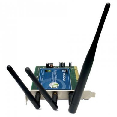 Placa de Rede Wireless PCI TRENDnet TEW-623PI N-Draft 300Mbps 802.11n