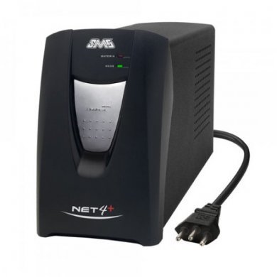 Nobreak SMS Manager NET4+ 1400VA Bivolt FX 115-220 Volts, Aut. 60Min. c/ sa�da para Bat. Externa (Cor Preto - Tomadas no Padr�o Novo), PN: uSM1400BIFX