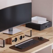 010020 Reliza mousepad em couro sintetico 70 x 30cm marrom | Reliza mousepad em couro sintetico 70 x 30cm marrom Reliza mousepad em couro sintetico 70 x 30cm marrom