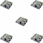 12012-00012500 Conector USB 2.0 4 pinos R/A fêmea (Kit 5x) Kit com 5 unidades | Conector USB 2.0 4 pinos R/A fêmea (Kit 5x) Kit com 5 unidades Conector USB 2.0 4 pinos R/A fêmea (Kit 5x) Kit com 5 unidades