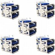 18-33750-1A61-A-5X Conector USB 3.0 Dual 2x9P 2MM 18P (Kit 5x) para placas mãe / angulo de 90 graus / 18 pinos solda | Conector USB 3.0 Dual 2x9P 2MM 18P (Kit 5x) para placas mãe / angulo de 90 graus / 18 pinos solda Conector USB 3.0 Dual 2x9P 2MM 18P (Kit 5x) para placas mãe / angulo de 90 graus / 18 pinos solda