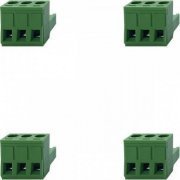2ESD-03T Borne 2ESD tipo bloco 3 vias fêmea verde (Kit 4x) Kit com 4 unidades | Borne 2ESD tipo bloco 3 vias fêmea verde (Kit 4x) Kit com 4 unidades Borne 2ESD tipo bloco 3 vias fêmea verde (Kit 4x) Kit com 4 unidades