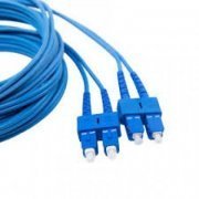 Cordão Duplex Monomodo SC/SC-UPC 2.5M 2 fibra 9/125 SC para SC polimento UPC, cor Azul 2.5 metros