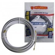 34192 Passa fio com alma de aço 20 metros cinza Megatron | Passa fio com alma de aço 20 metros cinza Megatron Passa fio com alma de aço 20 metros cinza Megatron