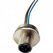 40118033 Conector cabeado M12 com 4 terminais painel | Conector cabeado M12 com 4 terminais painel Conector cabeado M12 com 4 terminais painel