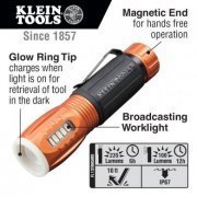 56028 Klein Tools Lanterna de Trabalho 100Lumens em aluminio com imã, a prova de agua e clip de bolso | Klein Tools Lanterna de Trabalho 100Lumens em aluminio com imã, a prova de agua e clip de bolso Klein Tools Lanterna de Trabalho 100Lumens em aluminio com imã, a prova de agua e clip de bolso