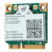Intel placa wifi bluetooth 3.0 dual 2.4Ghz e 5Ghz 802.11 a/b/g/n - Mini PCI-Express
