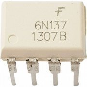 6N137 Acoplador optico isolado 10MBps PDIP8 PTH | Acoplador optico isolado 10MBps PDIP8 PTH Acoplador optico isolado 10MBps PDIP8 PTH