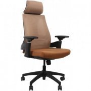 70333 Cadeira Elements Helene Special Preta e Marrom encosto em mesh e assento espuma revestida suporta até 120kg | Cadeira Elements Helene Special Preta e Marrom encosto em mesh e assento espuma revestida suporta até 120kg Cadeira Elements Helene Special Preta e Marrom encosto em mesh e assento espuma revestida suporta até 120kg