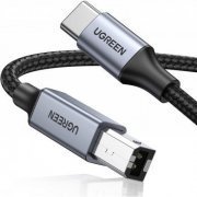 Ugreen cabo de impressora USB-C para USB-B 2.0 2 metros cor preto