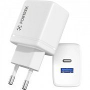 82661 Fortrek carregador Dual USB-A USB-C fast charger 20W branco 5V 3A/9V 2.2A/ 12V 1.67A | Fortrek carregador Dual USB-A USB-C fast charger 20W branco 5V 3A/9V 2.2A/ 12V 1.67A Fortrek carregador Dual USB-A USB-C fast charger 20W branco 5V 3A/9V 2.2A/ 12V 1.67A