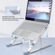A1102 Suporte dobravel de aluminio para notebook para Notebooks de 10 a 16 pol. / Fabricado em liga de aluminio e ma | Suporte dobravel de aluminio para notebook para Notebooks de 10 a 16 pol. / Fabricado em liga de aluminio e ma Suporte dobravel de aluminio para notebook para Notebooks de 10 a 16 pol. / Fabricado em liga de aluminio e ma