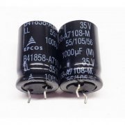 B41858A7108M Epcos capacitor eletrolico 1000uf 35V 105º Largura 30mm x Altura 25mm, vida útil aproximada 5000Hrs | Epcos capacitor eletrolico 1000uf 35V 105º Largura 30mm x Altura 25mm, vida útil aproximada 5000Hrs Epcos capacitor eletrolico 1000uf 35V 105º Largura 30mm x Altura 25mm, vida útil aproximada 5000Hrs