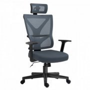 BCOE-02GYBK Bluecase Cadeira Office Ergo Elite cinza em tecido mesh com suporte até 100kg | Bluecase Cadeira Office Ergo Elite cinza em tecido mesh com suporte até 100kg Bluecase Cadeira Office Ergo Elite cinza em tecido mesh com suporte até 100kg