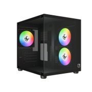 BG-064-BK Bluecase gabinete gamer Pure PRO com 3x fans rainbow preto Mid tower frontal e lateral em vidro temperado | Bluecase gabinete gamer Pure PRO com 3x fans rainbow preto Mid tower frontal e lateral em vidro temperado Bluecase gabinete gamer Pure PRO com 3x fans rainbow preto Mid tower frontal e lateral em vidro temperado