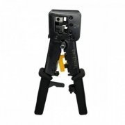 BOM-1701 Alicate Crimpador para Cabo de Rede RJ45 RJ11 RJ12 compatível com conectores de passagem | Alicate Crimpador para Cabo de Rede RJ45 RJ11 RJ12 compatível com conectores de passagem Alicate Crimpador para Cabo de Rede RJ45 RJ11 RJ12 compatível com conectores de passagem