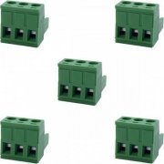 BR8F1-03 Borne plug KRE 3 vias fêmea verde (Kit 5x unidades) | Borne plug KRE 3 vias fêmea verde (Kit 5x unidades) Borne plug KRE 3 vias fêmea verde (Kit 5x unidades)