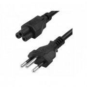 CBFORCANOT Cabo de força tripolar 1.5 metros compatível com fontes de notebook | Cabo de força tripolar 1.5 metros compatível com fontes de notebook Cabo de força tripolar 1.5 metros compatível com fontes de notebook