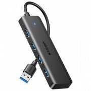 CM219 Ugreen hub USB 3.0 para 4 portas USB 3.0 5Gbps preto compatível com Windows, macOS e Linux | Ugreen hub USB 3.0 para 4 portas USB 3.0 5Gbps preto compatível com Windows, macOS e Linux Ugreen hub USB 3.0 para 4 portas USB 3.0 5Gbps preto compatível com Windows, macOS e Linux