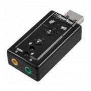 COV.020 Placa de som USB 7.1 canais para fone P2 3.5mm | Placa de som USB 7.1 canais para fone P2 3.5mm Placa de som USB 7.1 canais para fone P2 3.5mm