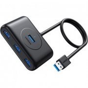 UGREEN Hub 4 entradas USB 3.0 5Gbps Porta de alimentação Micro Usb 50cm