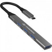 DC41 Fortrek Hub USB-C 4x1 1x USB 3.0 3x USB 2.0 em aluminio cabo de 14cm | Fortrek Hub USB-C 4x1 1x USB 3.0 3x USB 2.0 em aluminio cabo de 14cm Fortrek Hub USB-C 4x1 1x USB 3.0 3x USB 2.0 em aluminio cabo de 14cm