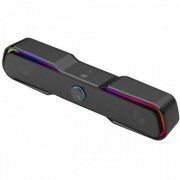 DHE-6002 HP soundbar DHE-6002 LED RGB 6W USB preto com auxiliar | HP soundbar DHE-6002 LED RGB 6W USB preto com auxiliar HP soundbar DHE-6002 LED RGB 6W USB preto com auxiliar