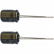 EEU-FC1H101-KIT2 Capacitor eletrolitico Panasonic 100uF 50V (Kit 2x) 20% Radial 10X12.5 mm 162mOhm 615mA 3000HR 105°C | Capacitor eletrolitico Panasonic 100uF 50V (Kit 2x) 20% Radial 10X12.5 mm 162mOhm 615mA 3000HR 105°C Capacitor eletrolitico Panasonic 100uF 50V (Kit 2x) 20% Radial 10X12.5 mm 162mOhm 615mA 3000HR 105°C