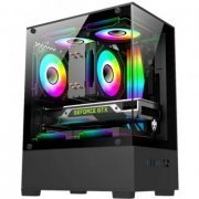 EG826 Evolut Gabinete gamer Jady Mid Tower laterial vidro tem tipo aquario sem fan | Evolut Gabinete gamer Jady Mid Tower laterial vidro tem tipo aquario sem fan Evolut Gabinete gamer Jady Mid Tower laterial vidro tem tipo aquario sem fan