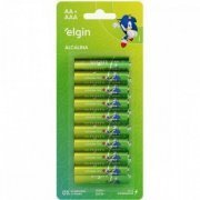 ELE82426 Elgin Kit 16 pilhas alcalinas 8x AA e 8x AAA total de 16 pilhas | Elgin Kit 16 pilhas alcalinas 8x AA e 8x AAA total de 16 pilhas Elgin Kit 16 pilhas alcalinas 8x AA e 8x AAA total de 16 pilhas