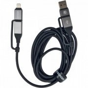 EXC4H1-GHA0G-P Essager cabo carregamento USB-C 4x1 PD 100W com adaptador USB e Lightning | Essager cabo carregamento USB-C 4x1 PD 100W com adaptador USB e Lightning Essager cabo carregamento USB-C 4x1 PD 100W com adaptador USB e Lightning