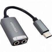 EZJC2K-YY0G-P Essager adaptador placa de audio OTG USB-C para 2x 3,5mm Headset/Fone e Microfone Plug e Play | Essager adaptador placa de audio OTG USB-C para 2x 3,5mm Headset/Fone e Microfone Plug e Play Essager adaptador placa de audio OTG USB-C para 2x 3,5mm Headset/Fone e Microfone Plug e Play