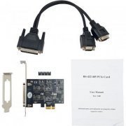 F2421XE Flexport Placa PCI Express 2 seriais RS422/485 DB9M Chipset Exar (acompanha cabo) | Flexport Placa PCI Express 2 seriais RS422/485 DB9M Chipset Exar (acompanha cabo) Flexport Placa PCI Express 2 seriais RS422/485 DB9M Chipset Exar (acompanha cabo)