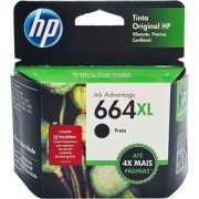 F6V31AB Cartucho de tinta HP 664XL preto 8.5ml de alto rendimento - Advantage original HP | Cartucho de tinta HP 664XL preto 8.5ml de alto rendimento - Advantage original HP Cartucho de tinta HP 664XL preto 8.5ml de alto rendimento - Advantage original HP