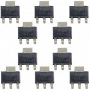 G1117-33T63UF Regulador de tensão SMD 3.3V 1A SOT-223 (Kit 10x) Low Dropout Linear Regulator (Kit com 10 unidades) | Regulador de tensão SMD 3.3V 1A SOT-223 (Kit 10x) Low Dropout Linear Regulator (Kit com 10 unidades) Regulador de tensão SMD 3.3V 1A SOT-223 (Kit 10x) Low Dropout Linear Regulator (Kit com 10 unidades)