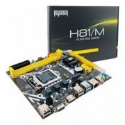 Revenger Placa Mãe H81/M Intel LGA1150 DDR3 M.2 NVMe Rede Gigabit USB 3.0 HDMi/VGA