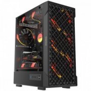GVLYBV Pcyes gabinete gamer Velyr Black Vulcan mid tower lateral em vidro temperado (não acompanha coolers) | Pcyes gabinete gamer Velyr Black Vulcan mid tower lateral em vidro temperado (não acompanha coolers) Pcyes gabinete gamer Velyr Black Vulcan mid tower lateral em vidro temperado (não acompanha coolers)
