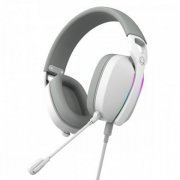HGNW40WG Pcyes headset gamer Nowy White Ghost RGB USB Surround, driver 40mm, microfone destacável | Pcyes headset gamer Nowy White Ghost RGB USB Surround, driver 40mm, microfone destacável Pcyes headset gamer Nowy White Ghost RGB USB Surround, driver 40mm, microfone destacável