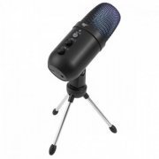 HVGK-GK51-BK Havit microfone Gamernote GK51 cardioid RGB USB Retorno de audio P2, botão mute, knoob volume e ganho de voz | Havit microfone Gamernote GK51 cardioid RGB USB Retorno de audio P2, botão mute, knoob volume e ganho de voz Havit microfone Gamernote GK51 cardioid RGB USB Retorno de audio P2, botão mute, knoob volume e ganho de voz