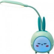 KA-1411-YW2021A-AZ Kapbom luminária de mesa LED coelhinho azul recarregável luz auxiliar e luz de ambiente | Kapbom luminária de mesa LED coelhinho azul recarregável luz auxiliar e luz de ambiente Kapbom luminária de mesa LED coelhinho azul recarregável luz auxiliar e luz de ambiente