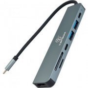 KA-1538 Kapbom Docking station USB-C 7 em 1 HDMI 4K 2x USB-C/USB 2.0/USB 3.0/ HDMI/Micro SD/SD | Kapbom Docking station USB-C 7 em 1 HDMI 4K 2x USB-C/USB 2.0/USB 3.0/ HDMI/Micro SD/SD Kapbom Docking station USB-C 7 em 1 HDMI 4K 2x USB-C/USB 2.0/USB 3.0/ HDMI/Micro SD/SD